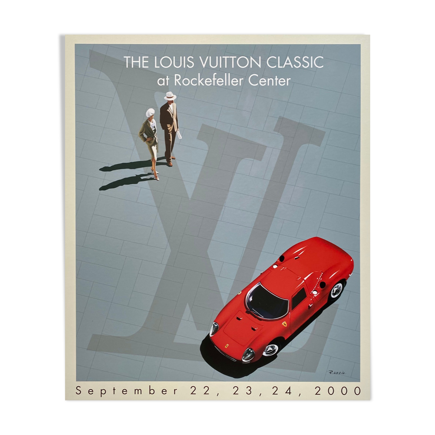 Original poster Razzia - The Louis Vuitton Classic 2000 , On linen