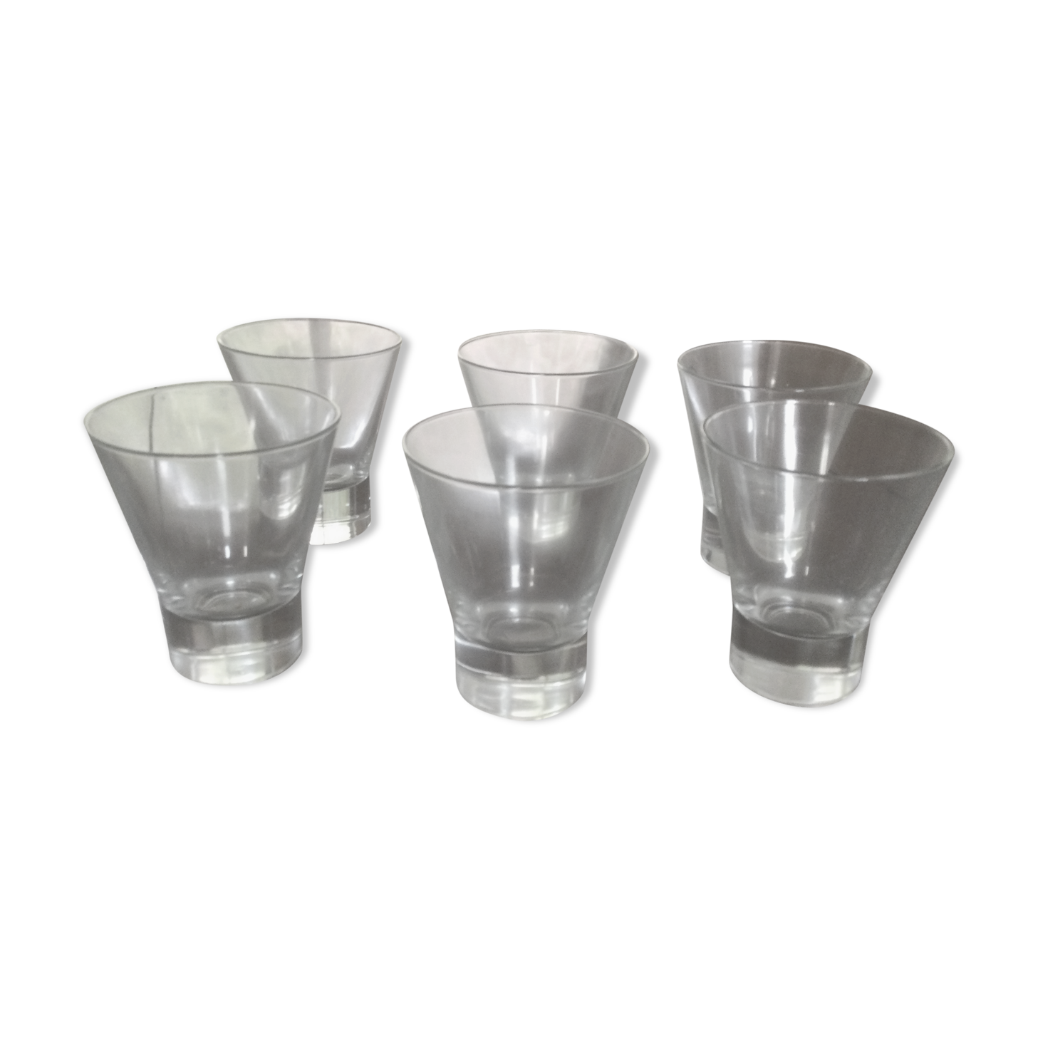 6 contemporary table glasses