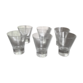 6 verres de table contemporains