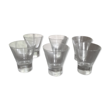 6 contemporary table glasses