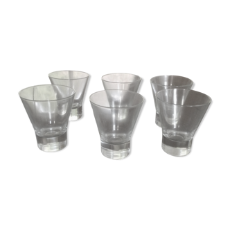 6 contemporary table glasses