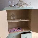 Patinated medicine cabinet