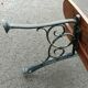 Old garden bench cast iron legs