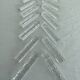 Crystal knife holder, embossed floral pattern, vintage tableware
