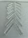 Crystal knife holder, embossed floral pattern, vintage tableware