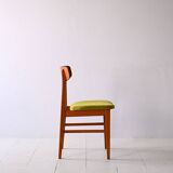 Danish teak wood chair reupholstered