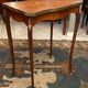 Pedestal table end of sofa decorated inlaid Louis XV style