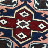 3x13 Black & Blue Vintage Persian Runner Rug, 80x398Cm