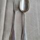 12 spoon and 12 forks in Christofle silver metal in box