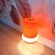 Orange opaline pendant light, 1970s