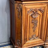 Louis XV style carved walnut chest of drawers
