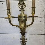Louis XVI style wall lamp in bronze