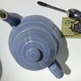 Parma art deco corrugated stoneware teapot 4/6 cups