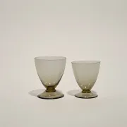 Verres marrons fumés Orrefors