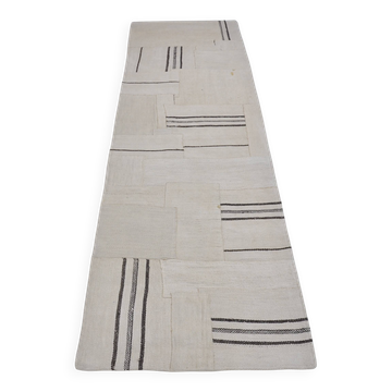 Vintage Anatolian Hemp Kilim Runner sku 3837