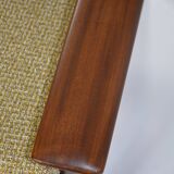 Fauteuil scandinave jaune chiné