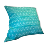 Coussin Kachin bleu océan 50x50