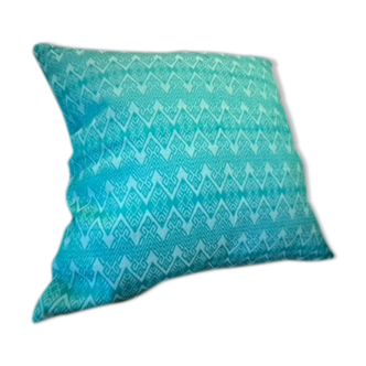 Ocean blue Kachin cushion 50x50