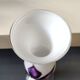 Stylish Kalina Poland vase. Floral decoration. Unique signed piece, 27 cm