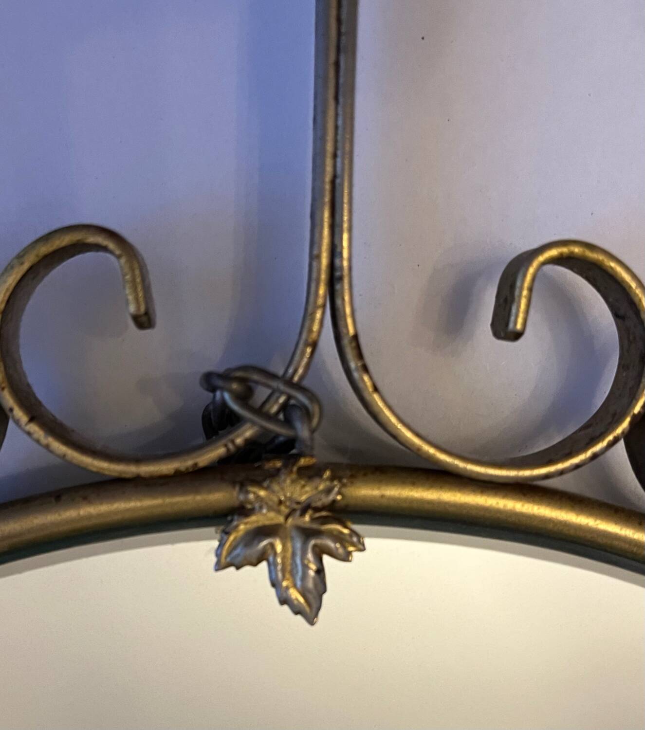 Gold metal sun mirror