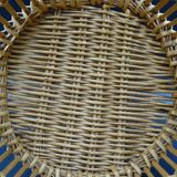 Wicker wastepaper basket