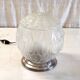 Art Deco style ceiling or table lamp in glass and aluminum - mid-20th century