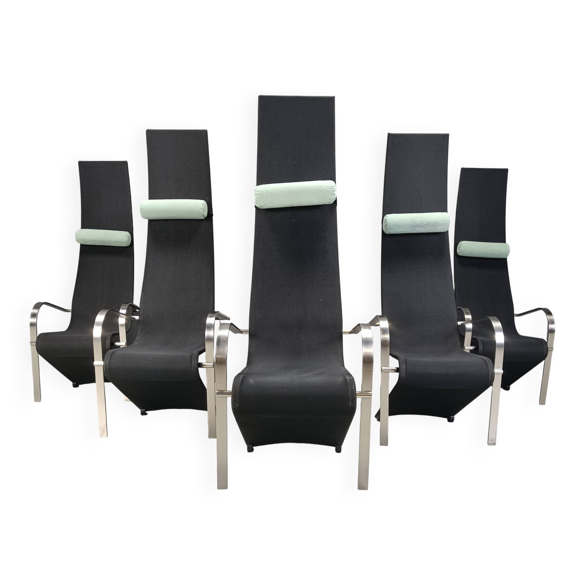 Postmodern King dining chairs by Belgochrom - set of 6