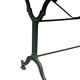 Old bistro table in engraved wrought iron