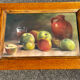 Tableau pastel nature morte 1938 signé Parisot