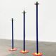 Postmodern German candlesticks by SKS, West Germany, set of 3.