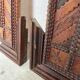 Pair of wooden mirrors in tramp art style