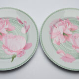2 plates Hermès Peonies 27cm