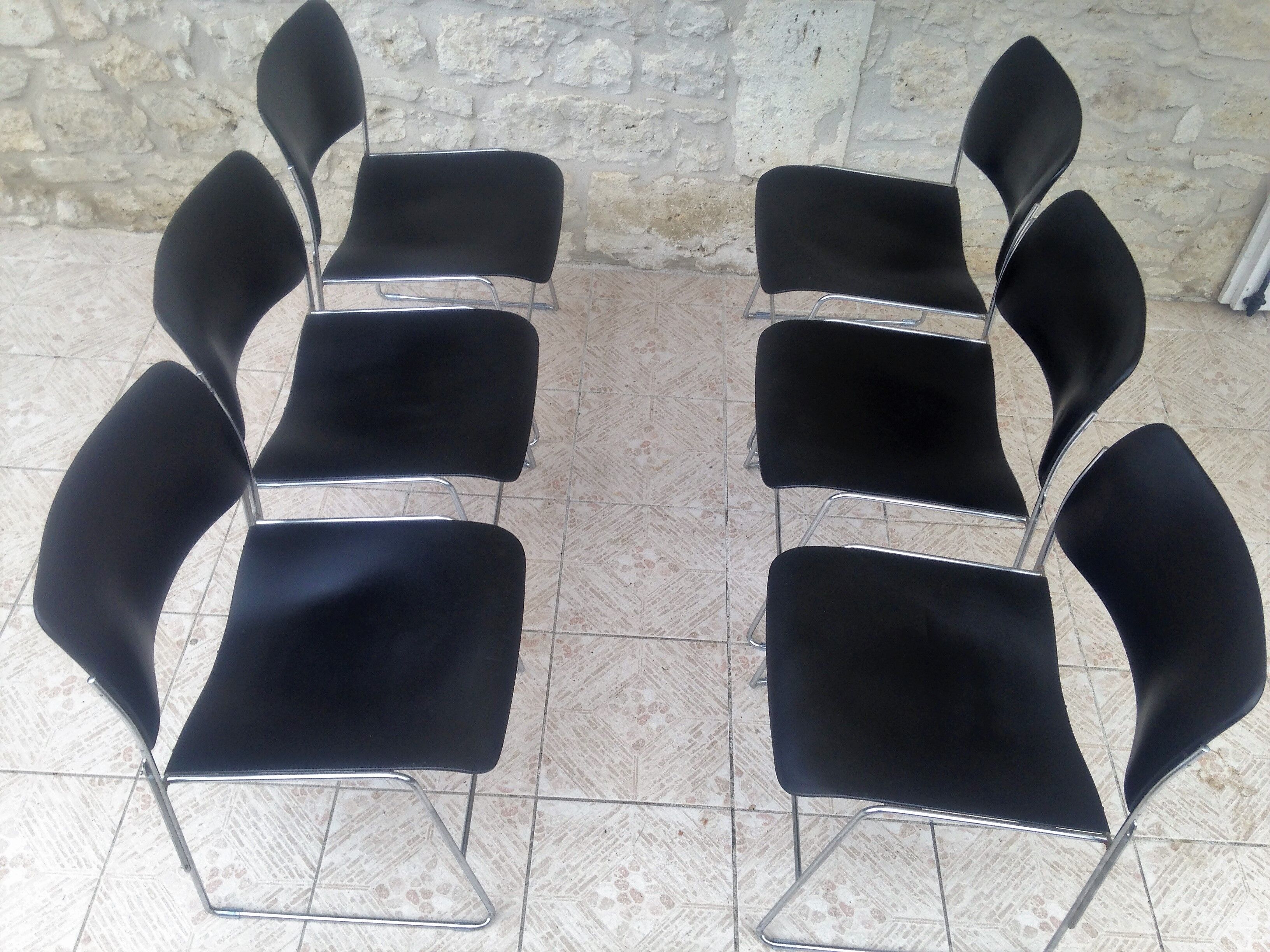Set of 6 chairs by David Rowland Edition 1969