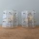 Pair of vintage frosted glass wall lamps, 1960s