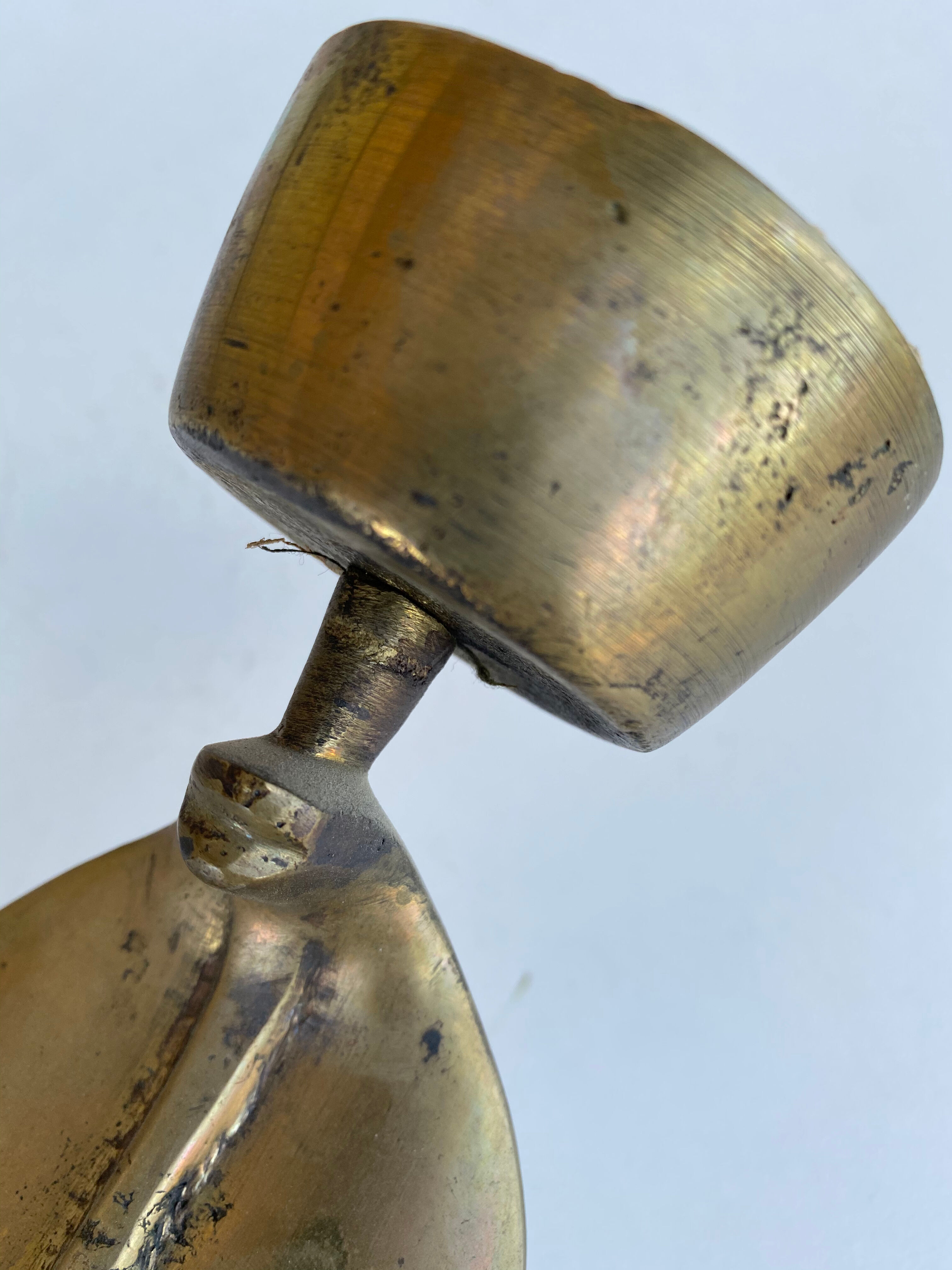 1970 Snake Bronze Candlestick