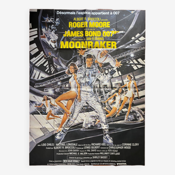 Original cinema poster "Moonraker" James Bond, Roger Moore 120x160cm 1979
