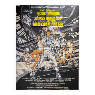 Original cinema poster "Moonraker" James Bond, Roger Moore 120x160cm 1979