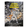 Affiche cinéma originale "Moonraker" James Bond, Roger Moore 120x160cm 1979