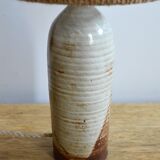 Rope and sandstone lamp