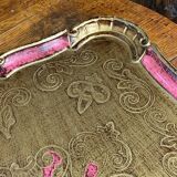 Grand plateau en bois florentin 