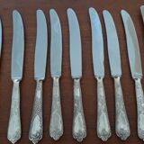 Set of silvered metal cutlery 1/1000th