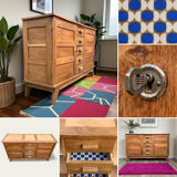 Buffet René Gabriel pieds compas 1945/50