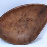 Empty wooden pocket cut gouge free form vintage