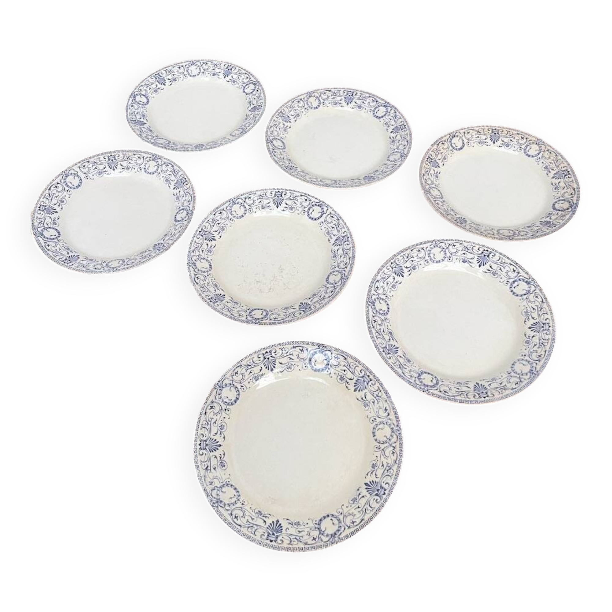 Set of 23 pieces of Marie Louise ironstone service