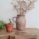 Old stoneware pottery jar