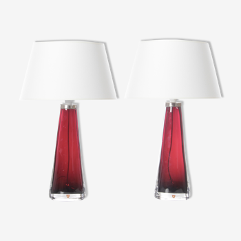 Pair of crystal table lamps Model RD 1566