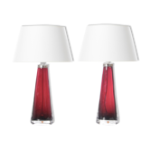 Pair of crystal table lamps Model RD 1566