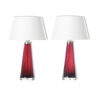 Pair of crystal table lamps Model RD 1566