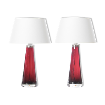 Pair of crystal table lamps Model RD 1566