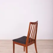Chaises de salle à manger en tissu et teck par Leslie Dandy pour G-Plan, années 1960, ensemble de 6